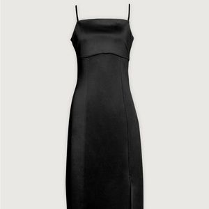 Oak & Fort Square Neckline Midi Dress